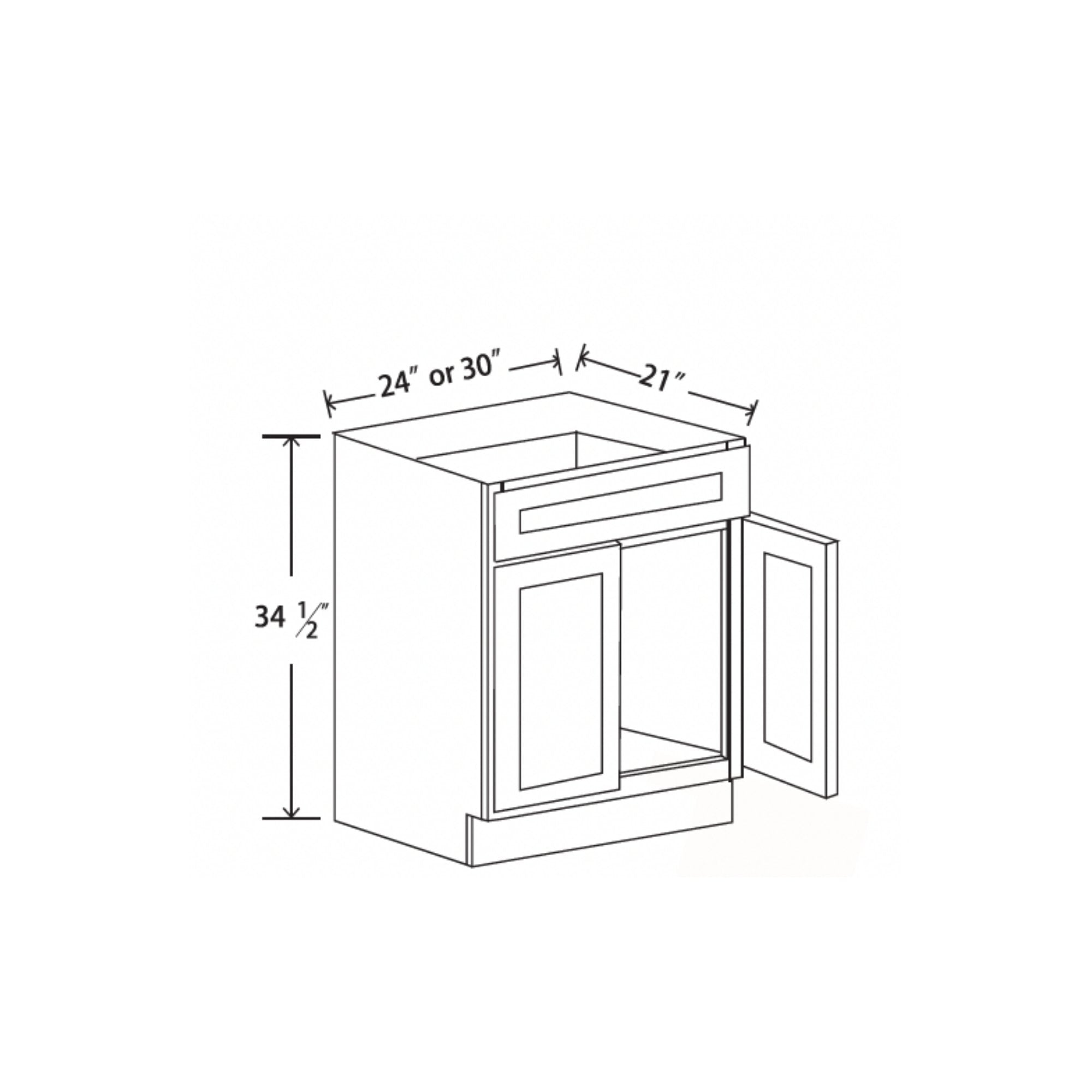 L&C White Shaker for Kitchen & Bath
